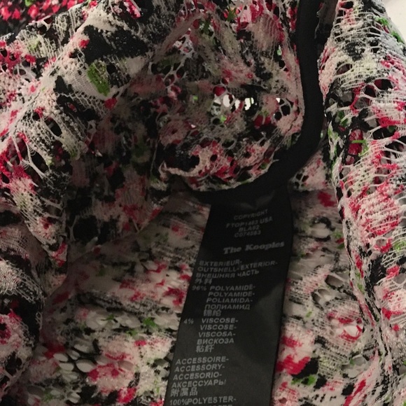 The Kooples Lace Top with a bow (XS) - Picture 7 of 11